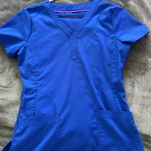 Purple label blue scrub set XS